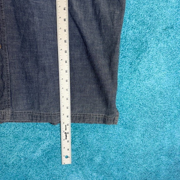 Wolverine Boots and Gear Denim Shirt Men's Size XL Short Sleeve Westernwear - Picture 3 of 16